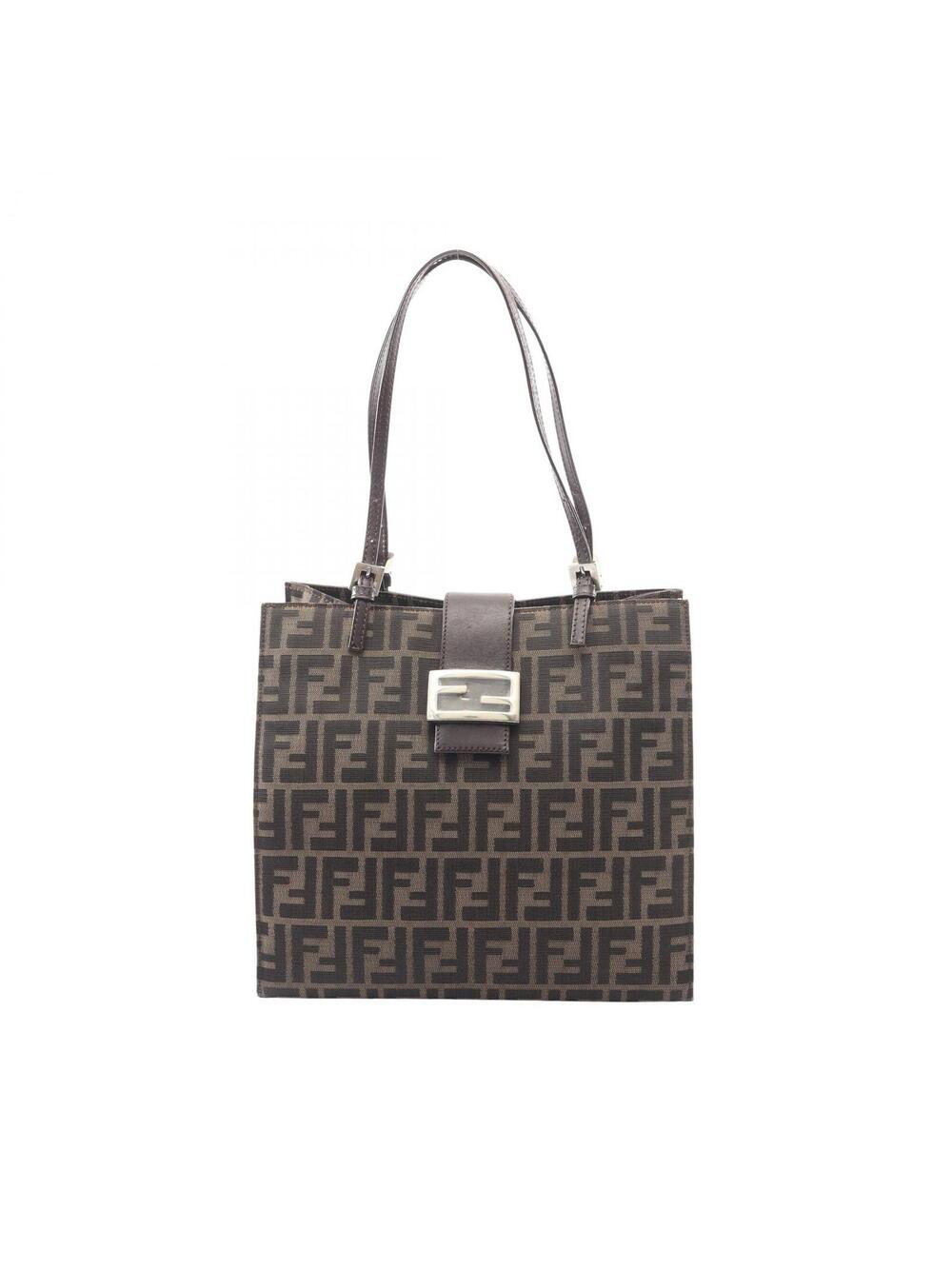 Fendi Zucca Shoulder Tote Handbag #360566F79B